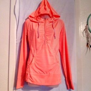 Tangerine Peach Light Hooded Jacket